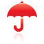 Red, Umbrella Icon