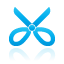 Blue, Scissors Icon