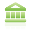 Bank, Green Icon