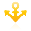 Anchor, Yellow Icon