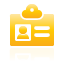 Card, User, Yellow Icon