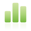 Bar, Chart, Green Icon