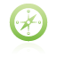 Compass, Green Icon