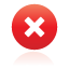Button, Cross, Red Icon