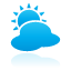 Blue, Cloudy, Weather Icon