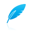 Blue, Quill Icon
