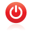 Button, Power, Red Icon