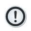 Circle, Exclamation, Frame, Sticker Icon