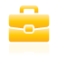Briefcase, Yellow Icon