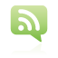 Comment, Feed, Green Icon