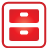 Archive, Basic, Red Icon
