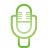Basic, Green, Microphone Icon