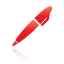 Pen, Red Icon