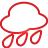 Basic, Rain, Red, Weather Icon