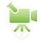 Camcorder, Green Icon