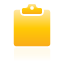 Clipboard, Yellow Icon