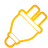 Basic, Plug, Yellow Icon