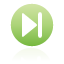 Button, End, Green Icon