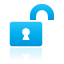 Blue, Lock, Unlock Icon