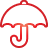 Basic, Red, Umbrella Icon
