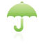 Green, Umbrella Icon