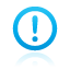 Blue, Circle, Exclamation, Frame Icon