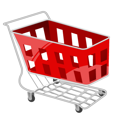 Basket, Cart, Red, Shopping Icon