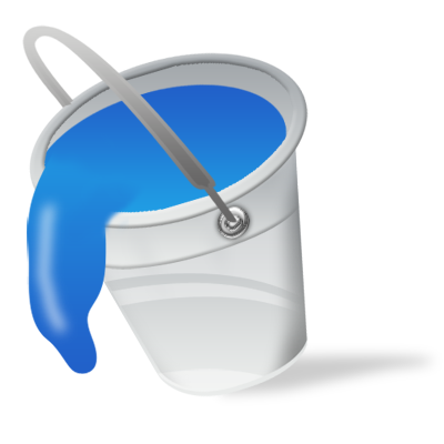 Blue, Bucket, Color, Fill, Paint Icon