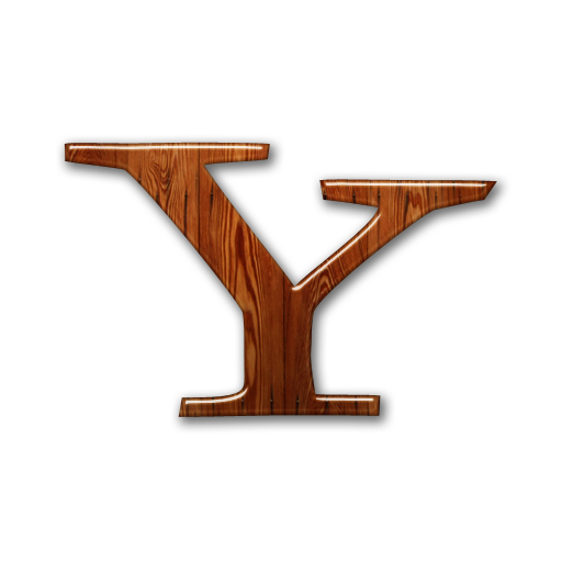 Logo, Wood, Yahoo Icon