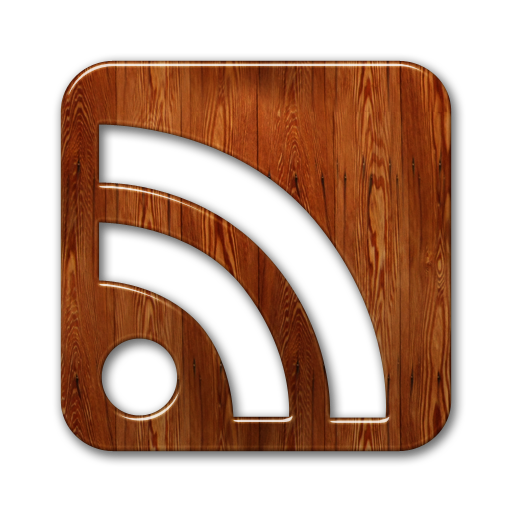 Feed, Rss, Wood Icon