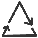 Cycle, Re, Triangle Icon