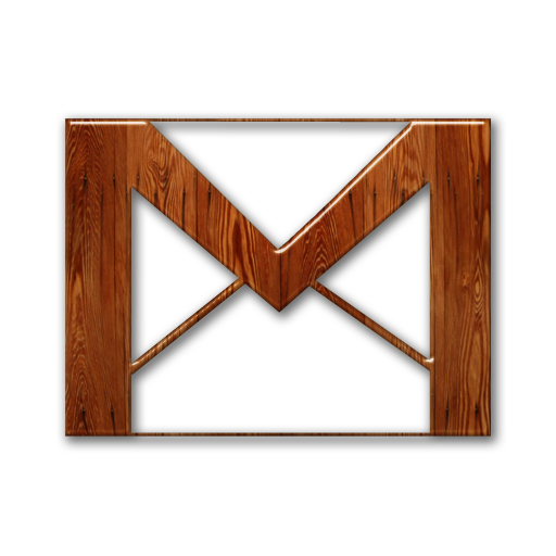 Gmail, Logo, Wood Icon