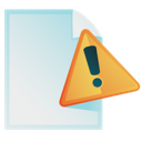 Document, Warning Icon