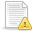 Page, Text, Warning Icon