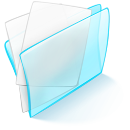 Blue, Dossier, Papier Icon