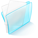 Blue, Dossier, Papier Icon
