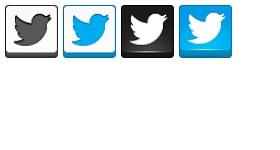 Boxy Twitter Icons