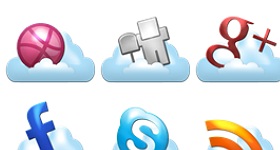 Cloud Social Icons
