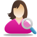 Female, Search, User Icon