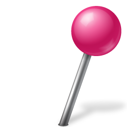 Ball, Map, Marker, Pink, Right Icon
