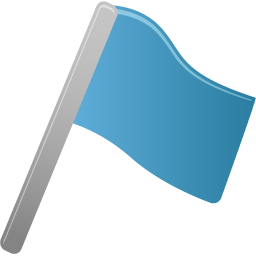 Blue, Flag Icon
