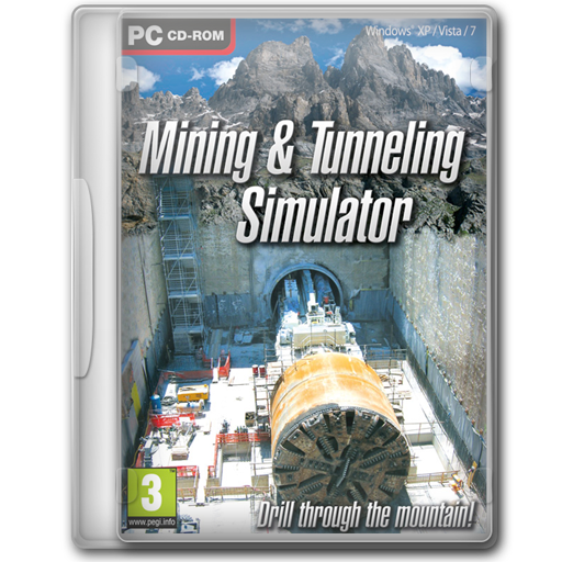 %, Mining, Simulator, Tunneling Icon