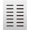 Columns, Text Icon