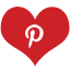 Heart, Icon, Pinterest, Red Icon