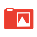 Pictures, Red Icon