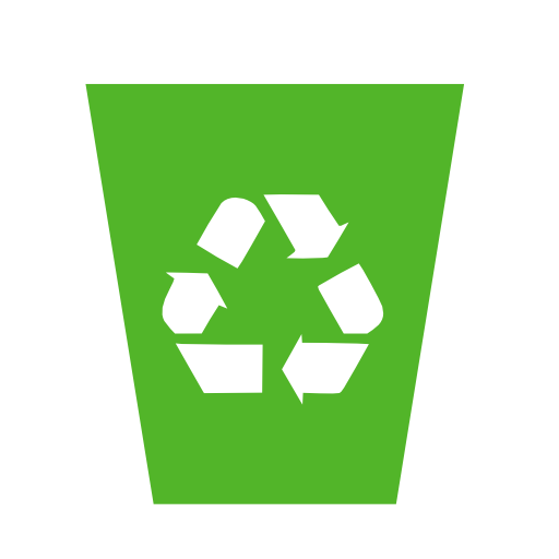 Bin, Green, Recycling Icon