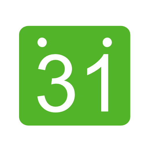 Calendar, Green Icon