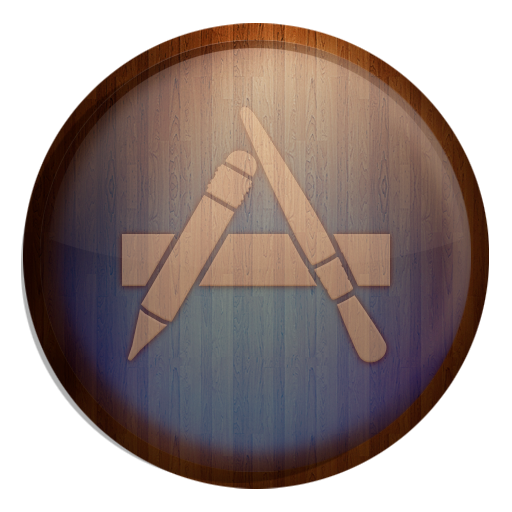 Appstore, Wooden Icon