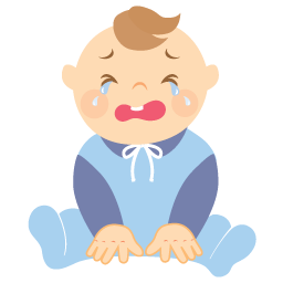 Baby, Boy, Crying Icon