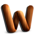 Wooden, Word Icon